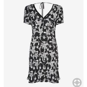 Sandro Black and White Floral Dress